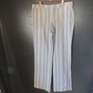 Grey and White Banana Republic Trousers